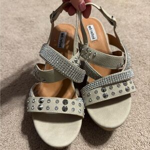 Barely worn size 9 not rated sparkly wedges